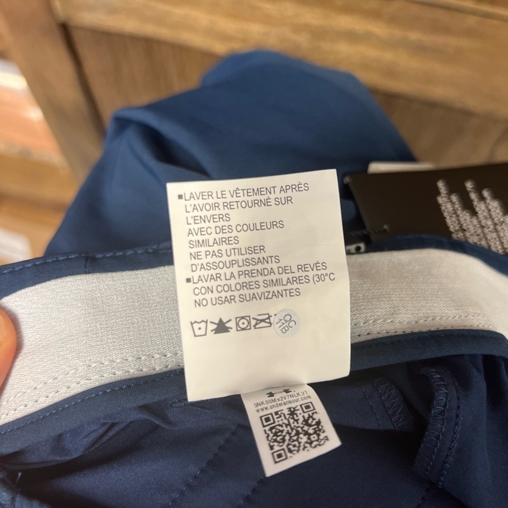 Under Armour Links High Rise Pull On Stretch Golf Pants Navy Size 10 NWT - Picture 8 of 8